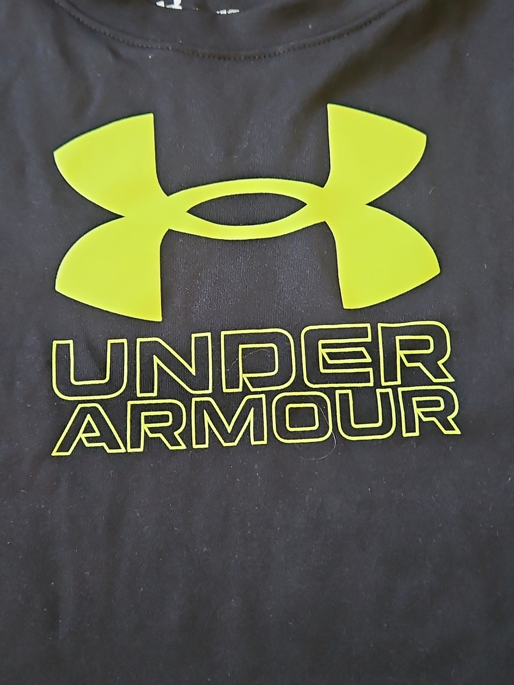 Under Armour Kids' Black Short Sleeve Logo Tee 24mo - Picture 2 of 4